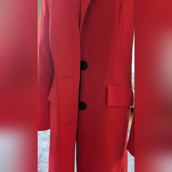 Carolina Belle Montréal Red Blazer Coat